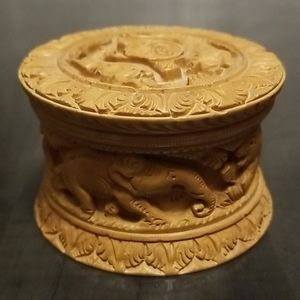 DONATED 😃3 for 20😃 Wooden Animal Carving Jewelry Box